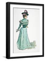 A Gibson Girl, 1899-Charles Dana Gibson-Framed Giclee Print