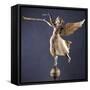 A Gilded and Molded Copper Weathervane of the Angel Gabriel, American, Late 19th Century-null-Framed Stretched Canvas