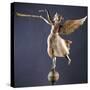 A Gilded and Molded Copper Weathervane of the Angel Gabriel, American, Late 19th Century-null-Stretched Canvas