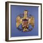 A Gilded Pressed Tin Eagle, American, 20th Century-null-Framed Giclee Print