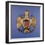 A Gilded Pressed Tin Eagle, American, 20th Century-null-Framed Giclee Print