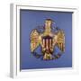 A Gilded Pressed Tin Eagle, American, 20th Century-null-Framed Giclee Print