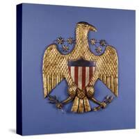 A Gilded Pressed Tin Eagle, American, 20th Century-null-Stretched Canvas