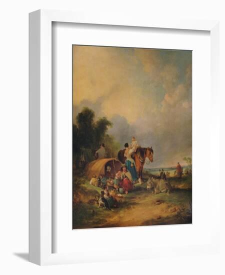 A Gipsy Encampment, c1788-William Shayer-Framed Giclee Print