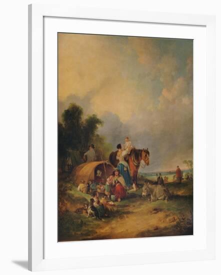 A Gipsy Encampment, c1788-William Shayer-Framed Giclee Print