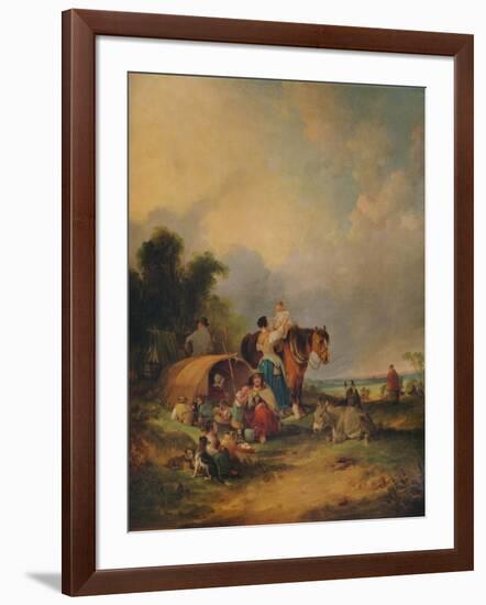 A Gipsy Encampment, c1788-William Shayer-Framed Giclee Print