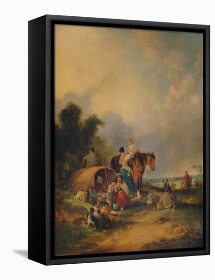 A Gipsy Encampment, c1788-William Shayer-Framed Stretched Canvas