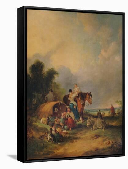 A Gipsy Encampment, c1788-William Shayer-Framed Stretched Canvas