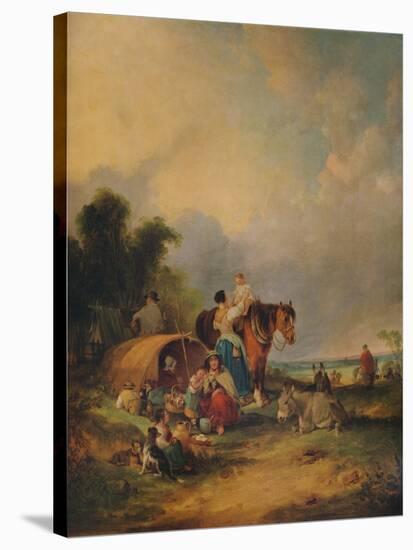 A Gipsy Encampment, c1788-William Shayer-Stretched Canvas