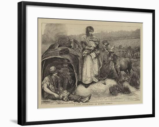 A Gipsy Encampment on Putney Common-Hubert von Herkomer-Framed Giclee Print