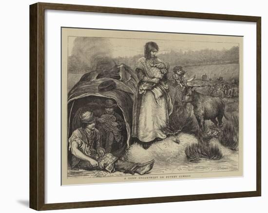 A Gipsy Encampment on Putney Common-Hubert von Herkomer-Framed Giclee Print