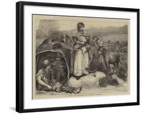 A Gipsy Encampment on Putney Common-Hubert von Herkomer-Framed Giclee Print