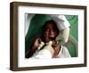 A Girl, 6, Cries as Dentist Allan Castellanos Removes a Molar Toot-null-Framed Photographic Print