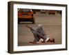 A Girl, 7, Sick with Fever, Lies on a Street-null-Framed Photographic Print