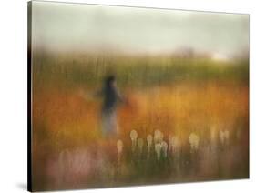 A Girl and Bear Grass-Shenshen Dou-Stretched Canvas