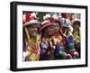 A Girl and Her Friends Smile During a March-null-Framed Premium Photographic Print