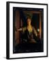 A Girl at the Window (Oil on Board)-Godfried Schalken Or Schalcken-Framed Giclee Print