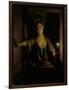 A Girl at the Window (Oil on Board)-Godfried Schalcken-Framed Giclee Print