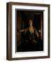 A Girl at the Window (Oil on Board)-Godfried Schalcken-Framed Giclee Print