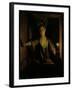 A Girl at the Window (Oil on Board)-Godfried Schalcken-Framed Giclee Print