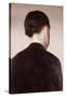 A Girl from Behind, Half Length, circa 1884-Vilhelm Hammershoi-Stretched Canvas