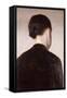 A Girl from Behind, Half Length, circa 1884-Vilhelm Hammershoi-Framed Stretched Canvas