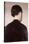 A Girl from Behind, Half Length, circa 1884-Vilhelm Hammershoi-Stretched Canvas