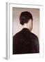 A Girl from Behind, Half Length, circa 1884-Vilhelm Hammershoi-Framed Giclee Print