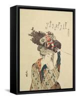 A Girl from Ohara, 1806-1815-Katsushika Hokusai-Framed Stretched Canvas