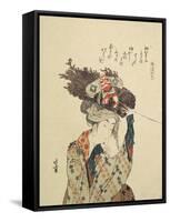 A Girl from Ohara, 1806-1815-Katsushika Hokusai-Framed Stretched Canvas