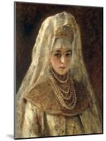 A Girl in a Boyar Costume-Konstantin Egorovich Makovsky-Mounted Giclee Print