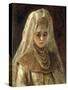 A Girl in a Boyar Costume-Konstantin Egorovich Makovsky-Stretched Canvas