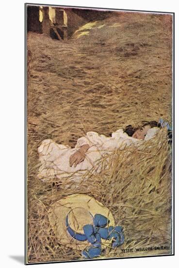 A Girl in a Hayloft, from 'A Child's Garden of Verses' by Robert Louis Stevenson, Published 1885-Jessie Willcox-Smith-Mounted Giclee Print