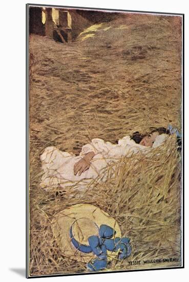 A Girl in a Hayloft, from 'A Child's Garden of Verses' by Robert Louis Stevenson, Published 1885-Jessie Willcox-Smith-Mounted Giclee Print