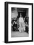 A Girl in a Tulle Dress Modeling at Palazzo Pitti-null-Framed Photographic Print