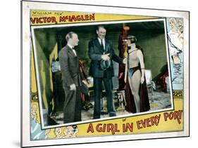 A Girl in Every Port, Robert Armstrong, Victor Mclaglen, Louise Brooks, 1928-null-Mounted Poster