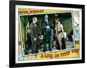 A Girl in Every Port, Robert Armstrong, Victor Mclaglen, Louise Brooks, 1928-null-Framed Poster