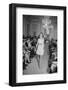 A Girl Modeling in a Dress with a Ribbon at Palazzo Pitti-null-Framed Photographic Print