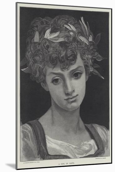 A Girl of Capri-Frederic Leighton-Mounted Giclee Print