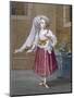 A Girl of Chios, Plate 74-Jean Baptiste Vanmour-Mounted Giclee Print