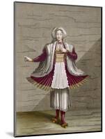 A Girl of Naxos, Plate 71-Jean Baptiste Vanmour-Mounted Premium Giclee Print
