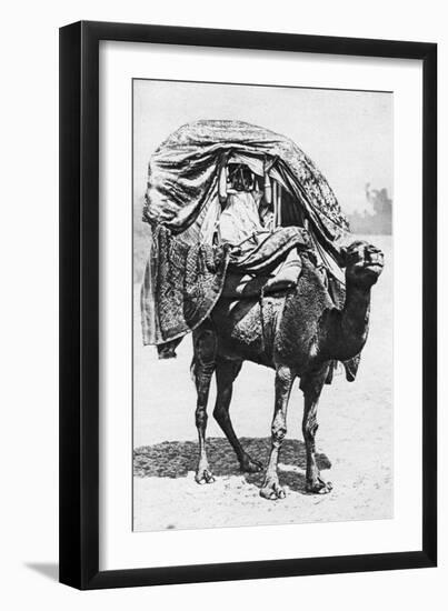 A Girl on a Camel Litter, Algeria, 1922-Crete-Framed Giclee Print