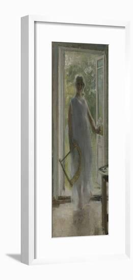 A Girl on the Doorstep-Konstantin Alexeyevich Korovin-Framed Giclee Print