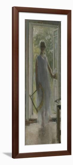 A Girl on the Doorstep-Konstantin Alexeyevich Korovin-Framed Giclee Print