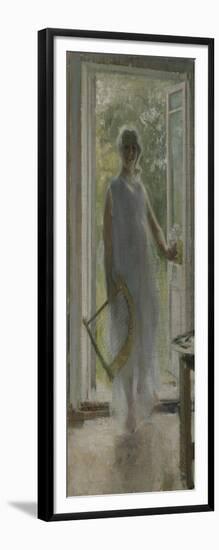 A Girl on the Doorstep-Konstantin Alexeyevich Korovin-Framed Giclee Print