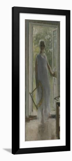 A Girl on the Doorstep-Konstantin Alexeyevich Korovin-Framed Giclee Print