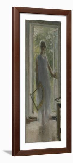 A Girl on the Doorstep-Konstantin Alexeyevich Korovin-Framed Giclee Print