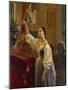 A Girl Placed a Candle before the Icon, 1842-Grigori Karpovich Mikhaylov-Mounted Giclee Print