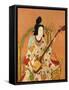 A Girl Playing a Shamisen, Second Half of the 17th C-null-Framed Stretched Canvas