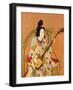 A Girl Playing a Shamisen, Second Half of the 17th C-null-Framed Giclee Print